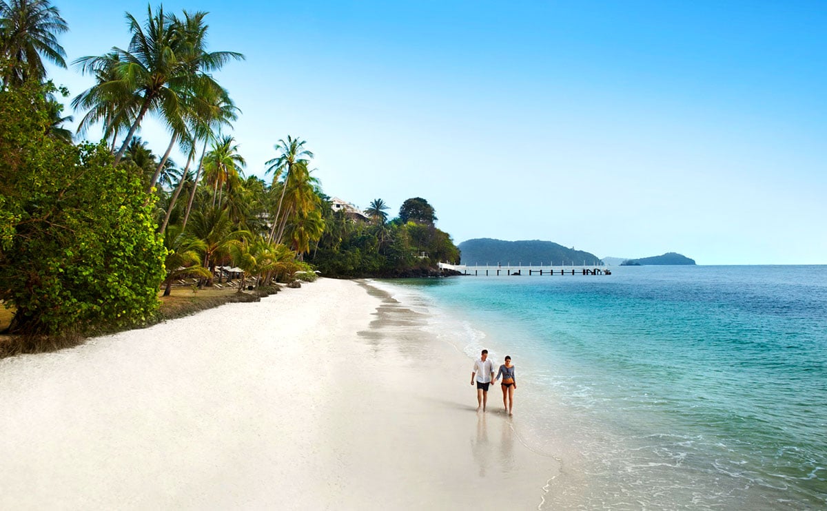 Playa del Hotel Cape Panwa, en Phuket