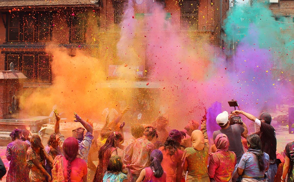 Festival de los colores en Delhi